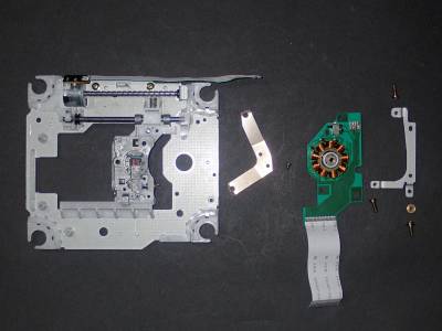 Partially disassembled sled