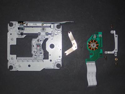 Partially disassembled sled