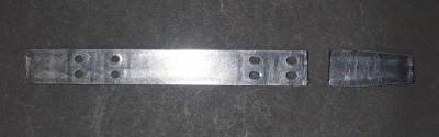Guide cut down to use as brace