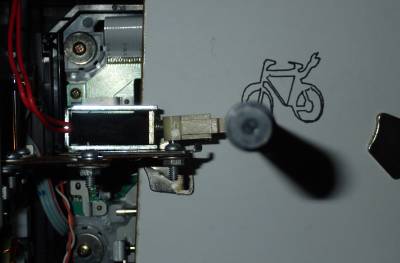 2D Plotter pen top.