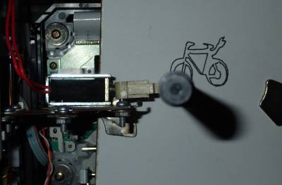 2D Plotter pen top.