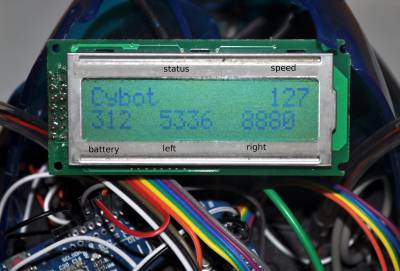 Cybot LCD status display