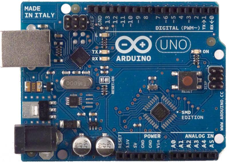 Genuine Arduino Uno R3 SMD top view