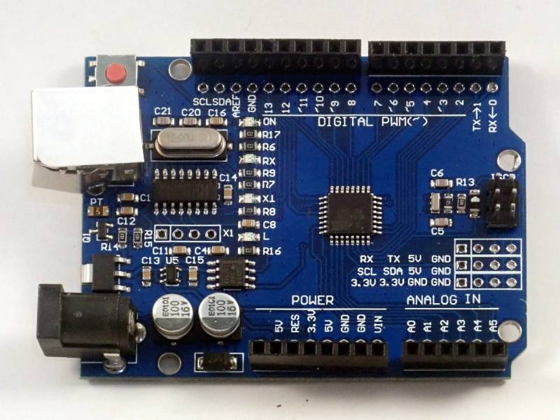 Uno SMD clone top view