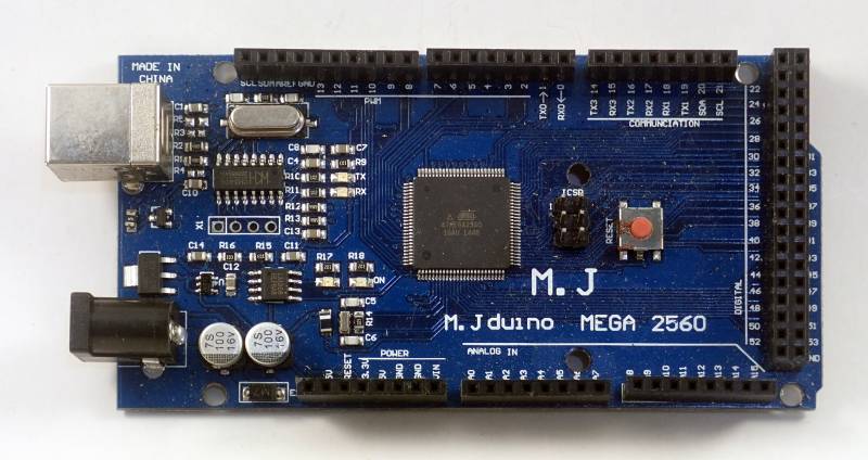 M.J duino Mega top view