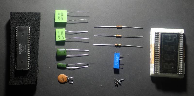 ICL 7106 Evaluation Kit PCB components