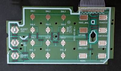 Shoretel IP 230 keyboard PCB front