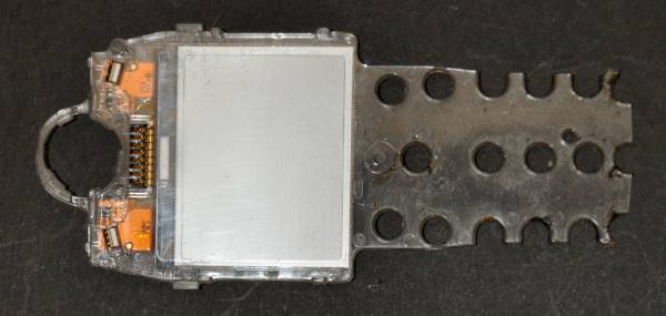 Nokia 1100 LCD overview with board, bottom