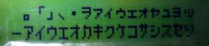 SSC2A16DRY character set
