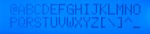 1602F character set