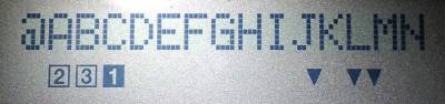 PQUP10525ZA character set