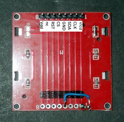 Modified Nokia 3310 adapter PCB top