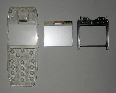 Nokia 3310 LCD disassembled bottom
