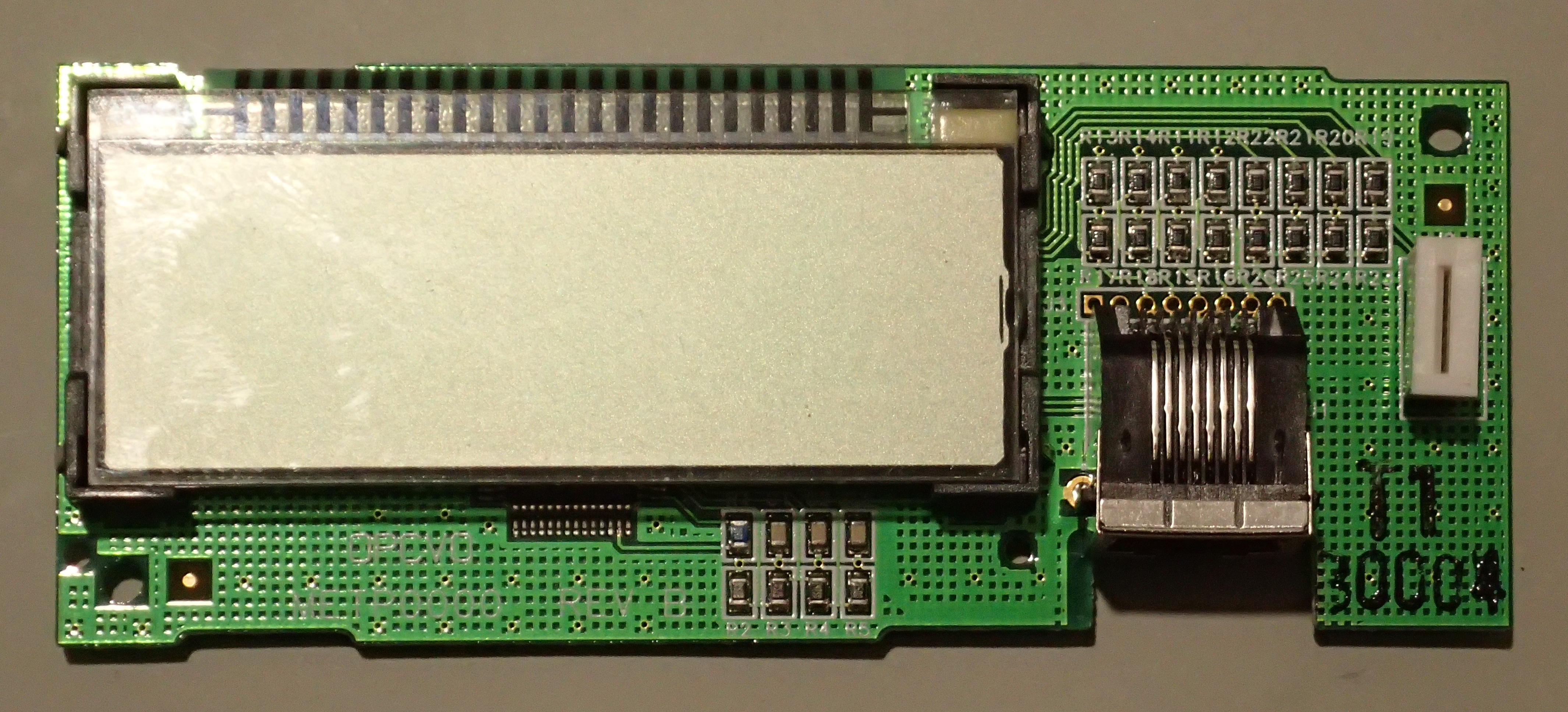 METP0000 LCD panel with cover removed