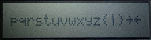 B53K5091 character set