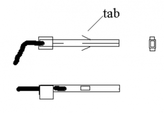 tabs on Molex connector pins