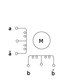 Unipolar stepper motor wiring