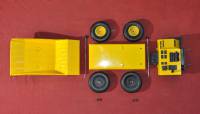 Disassembled dump truck