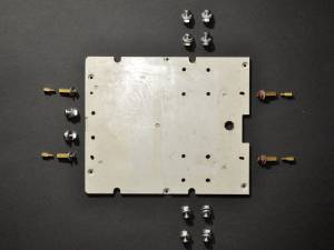 Base plate with mounting bolts